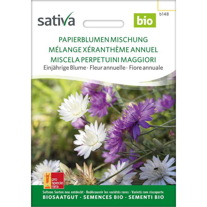 Papierblumen Mischung Bio Samen online kaufen | Saemereien.ch