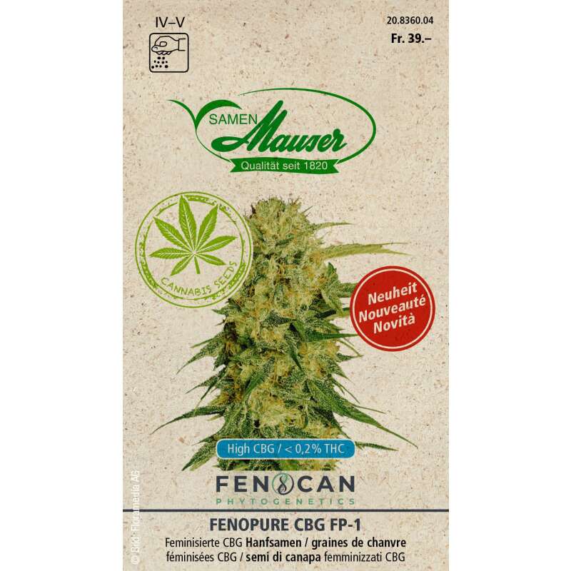 CBG Hanf 'Fenopure' Samen kaufen - Cannabis sativa | Saemereien.ch