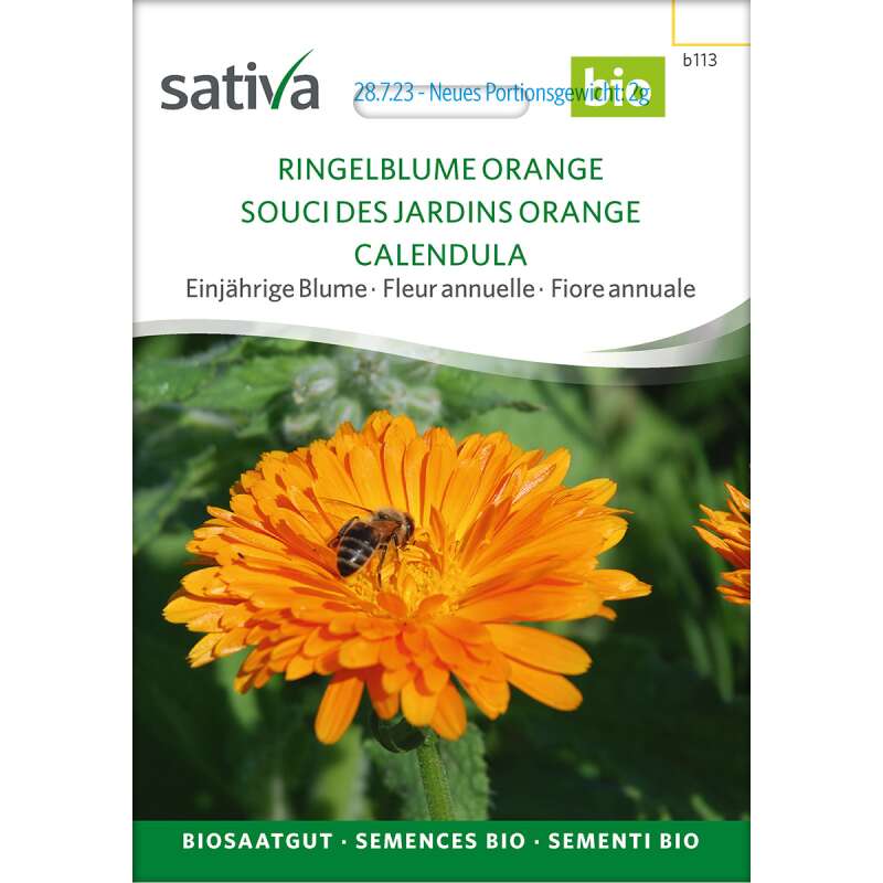 Ringelblume Bio Samen kaufen - Calendula officinalis | Saemereien.ch