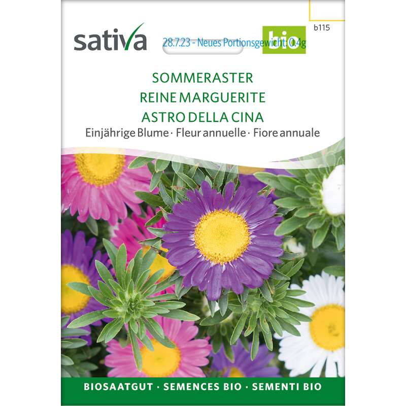 Sommeraster Bio Samen kaufen - Callistephus chinensis | Saemereien.ch